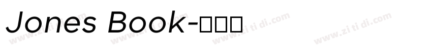 Jones Book字体转换